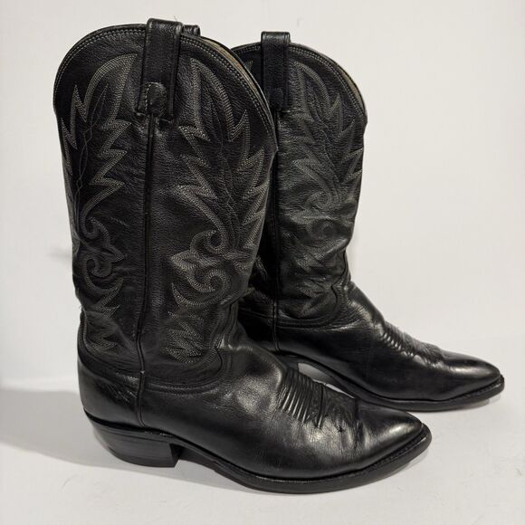 Dan Post Black Men\'s Size 10 D Pebble Grain Cowboy Boots main image 7